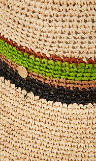Плетеная шляпа Marc Cain, UCH1.06Z32/616-E, тема Vacation Vibes, сезон Весна-Лето 2023