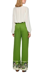 Брюки из хлопка с принтом