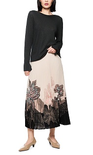 Пуловер из шерсти с люрексом