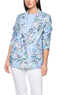 Однобортный пиджак с принтом