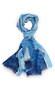 Шарф из хлопка и шелка