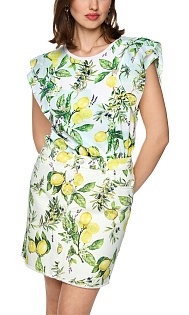 Блуза из хлопка с принтом