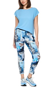 Брюки с принтом