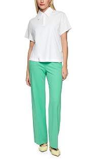 Поло из хлопка с пайетками