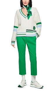 Пуловер из хлопка и шерсти