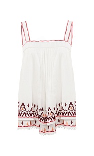 Топ с вышивкой