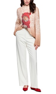 Пуловер с принтом