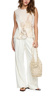 Топ с принтом