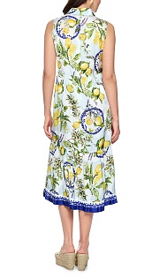 Платье из вискозы с принтом