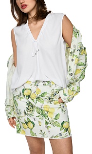 Топ из струящейся ткани