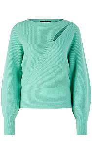 Пуловер с декоративным вырезом Marc Cain, TC41.20M18/506-D, тема Classy Twist, сезон Осень-Зима 2022