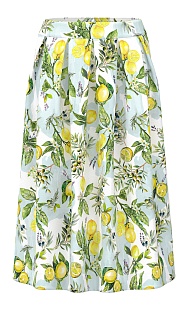 Юбка из хлопка с принтом