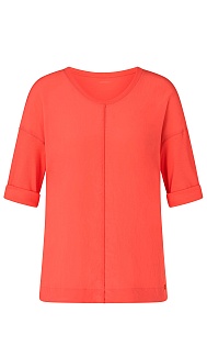 Блуза из комбинированной ткани