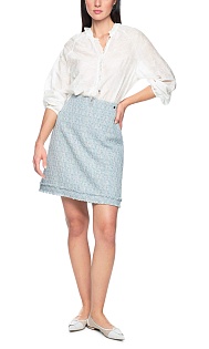 Блуза с вышивкой и оборками