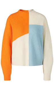 Пуловер из шерсти и кашемира Marc Cain, UC41.09M54/474-A, тема New 60s Mood, сезон Весна-Лето 2023