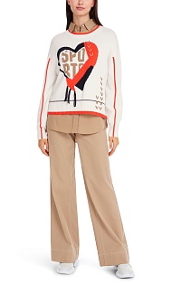 Пуловер с принтом