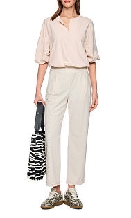 Блуза с укороченными рукавами