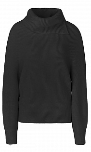 Пуловер с объемным воротником Marc Cain, RS41.36M29/900-D, тема Black & Wild, сезон Осень-Зима 2021