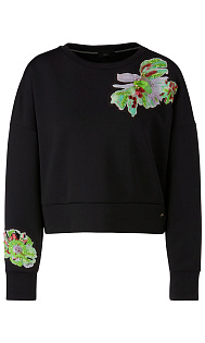 Пуловер с вышивкой Marc Cain, VC44.07J12/900-C, тема Contrasts Extremes, сезон Осень-Зима 2023