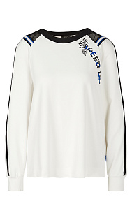 Пуловер с логотипом Marc Cain, WS44.08J17/110-C, тема Speed up!, сезон Весна-Лето 2024
