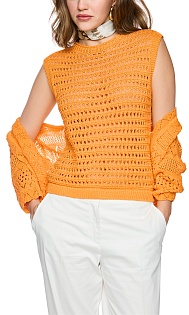 Ажурный топ из хлопка