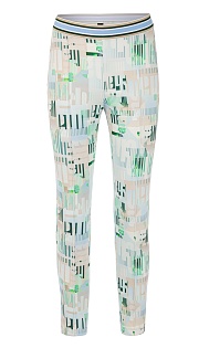 Эластичные брюки с принтом