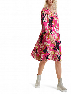 Платье с цветочным принтом Marc Cain, SC21.35W66/245-A, тема Pink Prelude, сезон Весна-Лето 2022