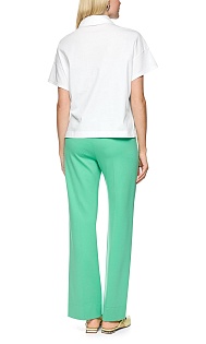 Поло из хлопка с пайетками