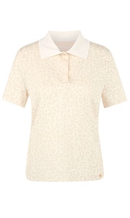 Поло с леопардовым принтом