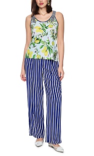 Топ из хлопка с принтом