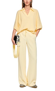 Поло из хлопка и вискозы