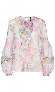 картинка Шелковая блуза с цветочным принтом QC51.35W46/702-F от магазина Marc Cain