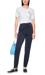 Эластичные брюки на кулиске