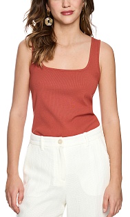 Топ в рубчик из модала