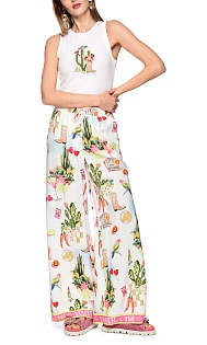 Топ в рубчик с принтом