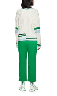 Пуловер из хлопка и шерсти