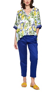 Блуза из вискозы с принтом