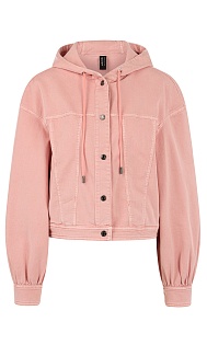 Джинсовая куртка с капюшоном