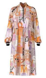 Платье с принотом Marc Cain, TS21.10W23/609-C, тема Soft Power, сезон Осень-Зима 2022