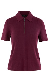 Поло из шерсти и вискозы