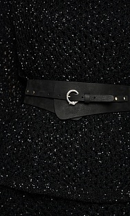 Широкий ремень из кожи