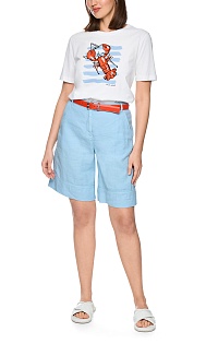 Шорты из хлопка и льна