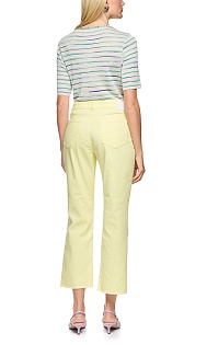 Укороченные джинсы с заклепками