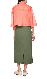 Юбка миди с разрезом