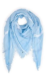 Шарф из хлопка с бахромой