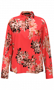 Блуза с цветочным принтом Marc Cain, RC55.20J01/224-A, тема Bloombastic, сезон Осень-Зима 2021