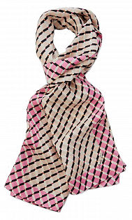 Шелковый шарф Marc Cain, SCB4.15Z02/252-A, тема Pink Prelude, сезон Весна-Лето 2022