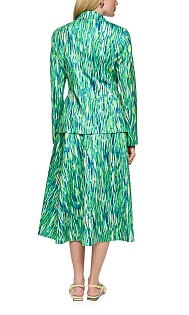 Однобортный пиджак с принтом