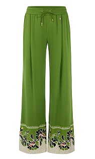 Брюки из хлопка с принтом