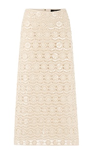 Ажурная юбка с бисером